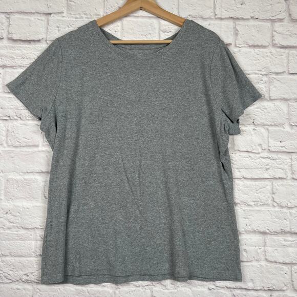 J5019 Time And Tru womens gray t-shirt size XXL - Picture 1 of 5